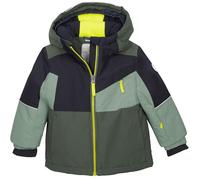 first instinct by killtec Enfant Veste de ski/fonctionnelle avec capuche et jupe pare-neige FISW 42 MNS SKI JCKT, moos, 122/128, 43389-000