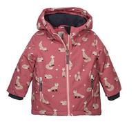 first instinct by killtec Enfant Veste de ski/veste fonctionnelle avec capuche et jupe pare-neige FISW 29 MNS SKI JCKT, dark rouge, 86/92, 42138-000