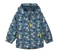 first instinct by killtec Enfant Veste fonctionnelle/veste de pluie imperméable avec capuche et fonction Grow-Up FIOS 25 MNS JCKT, taubenblau, 98/104, 44182-000