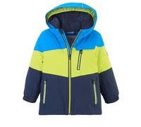 first instinct by killtec Enfant Killtec Unisex Veste de ski/veste fonctionnelle avec capuche et pare-neige FISW 3 MNS SKI JCKT FISW 3 MNS SKI JCKT, neon blue, 98/104, 38914-000