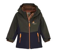 first instinct by killtec Mixte Bébé Fiow 5 Mns Sftshll Jckt Veste Softshell Outdoor Avec Capuche, Dark Olive, 86-92 EU