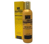 First Lady Gold Huile éclaircissante pour le corps au lait de chèvre avec L-glutathion, papaye, carotte, vitamine E 200 ml