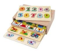 First Learning - Coffret 4 Puzzles en bois - Dès 18 mois G
