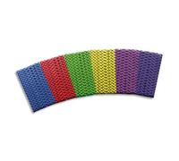 FIRST LOISIRS Lot de 6 élastiques de saut, longueur 3 m, à nouer, couleurs assorties