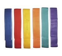 FIRST LOISIRS Lot de 6 liens de coordination en tissu 60cm x 4 cm, avec bande VELCRO® couleurs assorties