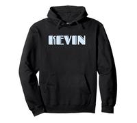 First Name Kevin Vintage Art Deco Light Blue/Lavender Font Sweat à Capuche