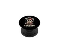 First of All I Am Charming Christmas Motif Raton Laveur PopSockets PopGrip Adhésif