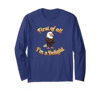 First of All I’m A Delight Funny Bald Eagle USA Manche Longue