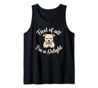 First of All I’m A Delight Funny Bully Breed Dog Débardeur