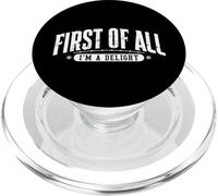 First of All Im a Delight Funny Sport PopSockets PopGrip pour MagSafe