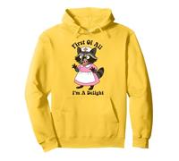 First of All I'm A Delight Raccoon Nurse Funny Raton Laveur Sweat à Capuche