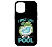 First One in The Pool Nageur Rapide compétitif - Coque pour iPhone 12/12 Pro
