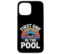 First One in The Pool Nageur Rapide Compétitif - Coque pour iPhone 13 Pro Max