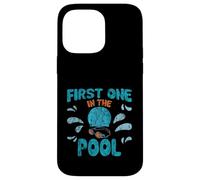 First One in The Pool Nageur Rapide compétitif Coque pour iPhone 14 Pro Max
