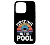 First One in The Pool Nageur Rapide Compétitif - Coque pour iPhone 15 Pro Max