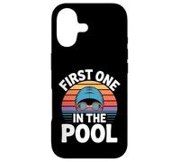 First One in The Pool Nageur Rapide Compétitif - Coque pour iPhone 17