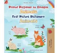 First Picture Dictionary - Animals (Romanian English Bilingual Children's Book)