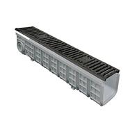 First Plast Caniveau 1000 X 100 X 100 avec grille-En fonte