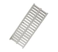 First Plast - Caniveaux PVC ou PP - Grille légère 23,00 KN - PVC anti-choc - gris - 200 x 500 mm -