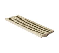 First Plast - Caniveaux PVC - Grille légère 23,00KN - PVC anti-choc - Sable - 200x500mm