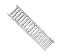 First Plast - Caniveaux PVC ou PP - Grille renforcée en PVC anti-choc - gris - Série 130 - 130 x 500 mm -