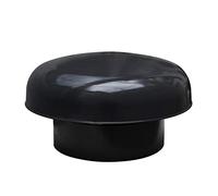 FIRST PLAST CDV200A Chapeau de Ventilation tête exalateur, Noir, diamètre 200 mm