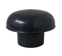 First Plast CDV90A Chapeau de Ventilation Tête Exalateur Sans Filet Ardoise, Diamètre intérieur 90 mm