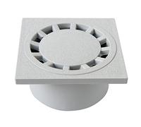 First Plast CHPVC10G Ferme siphonique en PVC, gris, 100 x 100 mm