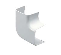 First Plast - Coudes et embouts - Coude plat 90° pour goulotte 80 x 60 mm - blanc -
