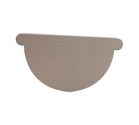 First Plast Fond de gouttière PVC demi-ronde Personnalisable-Sable-33