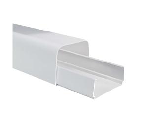 First Plast - Goulottes pour climatisation - Goulotte 80 x 60 mm - Clipsage à la base - 2m - Blanc -