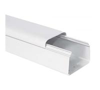 First Plast - Goulottes pour climatisation - Goulotte 80 x 60 mm - Clipsage sur le dessus - 2m - Blanc -