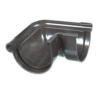 First Plast - Gouttière PVC 16 demi-ronde - Angle extérieur 90° PVC pour gouttière 16 demi-ronde marron -