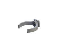 First Plast - Gouttière PVC 16 demi-ronde - Collier lyre pour tube de descente PVC Ø50 - gris