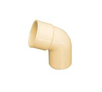 First Plast - Gouttière PVC 16 demi-ronde - Coude PVC 67°30 MF pour tube de descente Ø50 - sable - First Plast