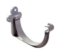 First Plast - Gouttière PVC 16 demi-ronde - Crochet bandeau PVC 16 demi-ronde - Gris - First Plast