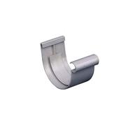 First Plast - Gouttière PVC 16 demi-ronde - Jonction à coller PVC 16 demi-ronde - Gris - First Plast