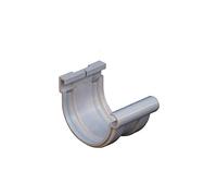 First Plast - Gouttière PVC 16 demi-ronde - Jonction longue BI-SYTEM PVC 16 demi-ronde - gris