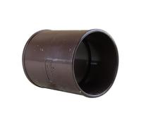 First Plast - Gouttière PVC 16 demi-ronde - Manchon pour tube de descente Ø50 - marron - First Plast