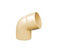 First Plast - Gouttière PVC 25 demi-ronde - Coude PVC 67°30 MF pour tube Ø80 - sable - First Plast
