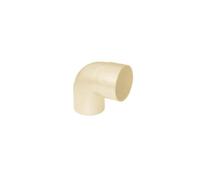 First Plast - Gouttière PVC 25 demi-ronde - Coude PVC 87°30 Mâle Femelle pour tube Ø80 - Épaisseur 2.2 mm - Sable - First Plast