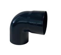 First Plast - Gouttière PVC 25 demi-ronde - Coude PVC 87°30 mâle femelle pour tube de descente Ø80 - Anthracite - First Plast