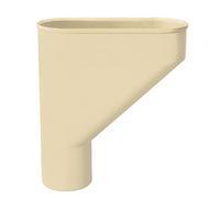 First Plast - Gouttière PVC 25 demi-ronde - Jambonneau PVC gouttière 25 Ø80 - Sable - First Plast