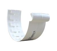 First Plast - Gouttière PVC 25 demi-ronde - Jonction à coller PVC 25 demi-ronde - blanc -