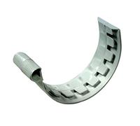 First Plast - Gouttière PVC 25 demi-ronde - Jonction à coller PVC 25 demi-ronde - Gris - First Plast