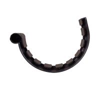 First Plast - Gouttière PVC 25 demi-ronde - Jonction à coller PVC 25 demi-ronde - marron -