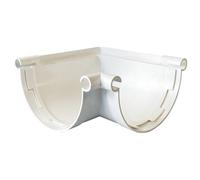 First Plast - Gouttière PVC 33 demi-ronde - Angle universel 90° PVC 33 demi-ronde - blanc - First Plast