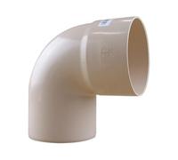 First Plast - Gouttière PVC 33 demi-ronde - Coude PVC 87°30 MF PR TUBE Ø100 épaisseur 2.2mm - Sable - First Plast