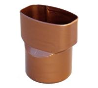 First Plast - Gouttière PVC carrée BEST - Manchon PVC M Ø80 - F 92x57 pour tube BEST - effet cuivre -