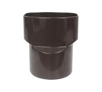 First Plast - Gouttière PVC carrée BEST - Manchon PVC M Ø80 - F Ø92x57 pour tube BEST- Marron - First Plast